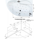Акриловая ванна AQUANET Graciosa 00205389 R 150x90 см, угловая, с каркасом, асимметричная