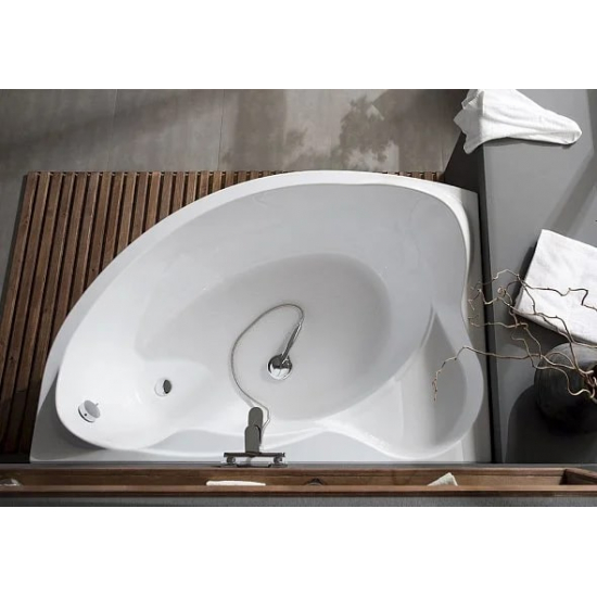 Акриловая ванна AQUANET Jamaica 00205486 L 160x100 см, угловая, с каркасом, асимметричная