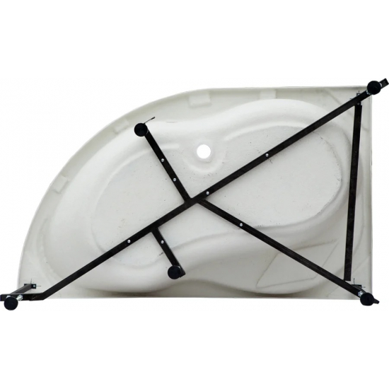 Акриловая ванна AQUANET Jamaica 00205503 R 160x100 см, угловая, с каркасом, асимметричная