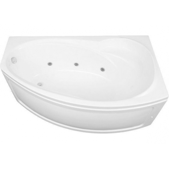 Акриловая ванна AQUANET Jersey 00205329 R 170x100 см, угловая, с каркасом, асимметричная