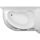 Акриловая ванна AQUANET Jersey 00205329 R 170x100 см, угловая, с каркасом, асимметричная