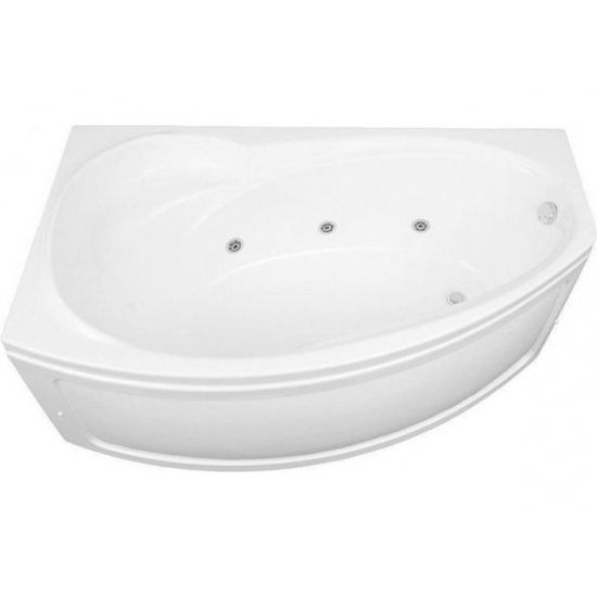 Акриловая ванна AQUANET Jersey 00205405 L 170x100 см, угловая, с каркасом, асимметричная