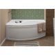 Акриловая ванна AQUANET Jersey 00205405 L 170x100 см, угловая, с каркасом, асимметричная