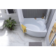 Акриловая ванна AQUANET Mayorca 00205438 R 150x100 см, угловая, с каркасом, асимметричная