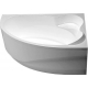 Акриловая ванна AQUANET Mayorca 00205438 R 150x100 см, угловая, с каркасом, асимметричная
