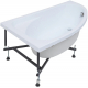Акриловая ванна AQUANET Mia к/с133 246817 L 140x80 см, угловая, с каркасом, асимметричная