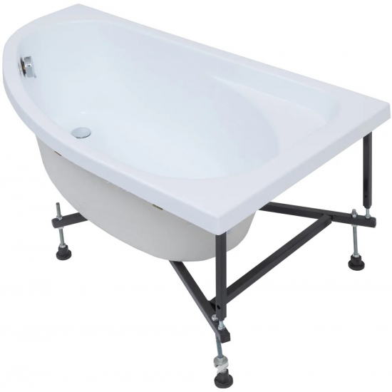 Акриловая ванна AQUANET Mia к/с133 246887 R 140x80 см, угловая, с каркасом, асимметричная