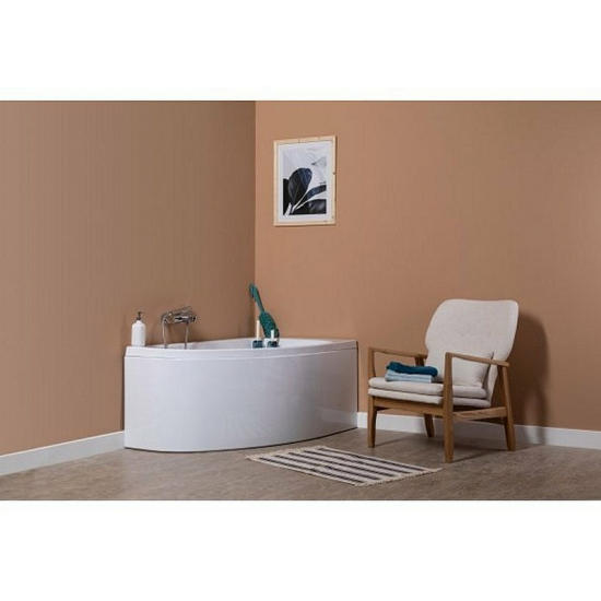 Акриловая ванна AQUANET Mia к/с133 246887 R 140x80 см, угловая, с каркасом, асимметричная