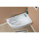 Акриловая ванна AQUANET Mia к/с133 246887 R 140x80 см, угловая, с каркасом, асимметричная