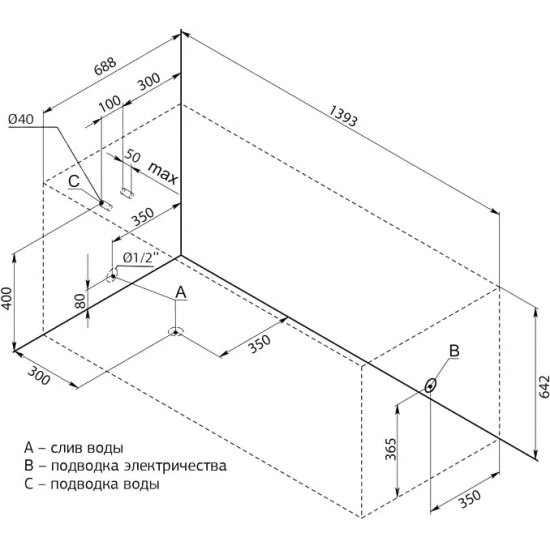 Акриловая ванна AQUANET Nord 205305 140x70 см, с каркасом