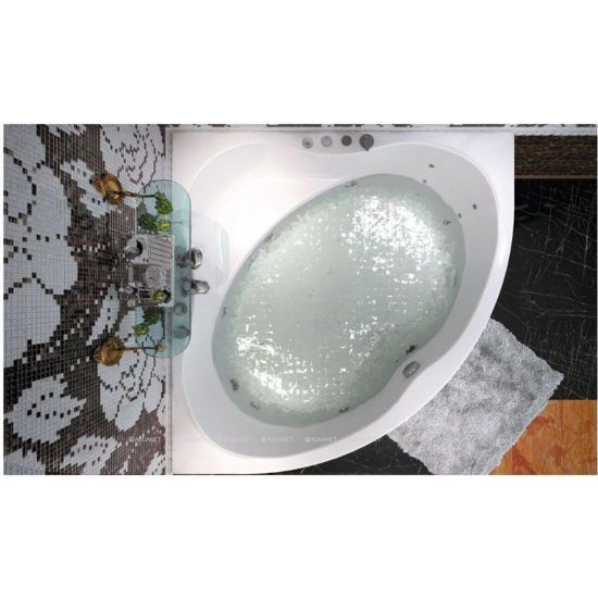 Акриловая ванна AQUANET Palau 00205535 140x140 см, угловая, с каркасом, четверть круга