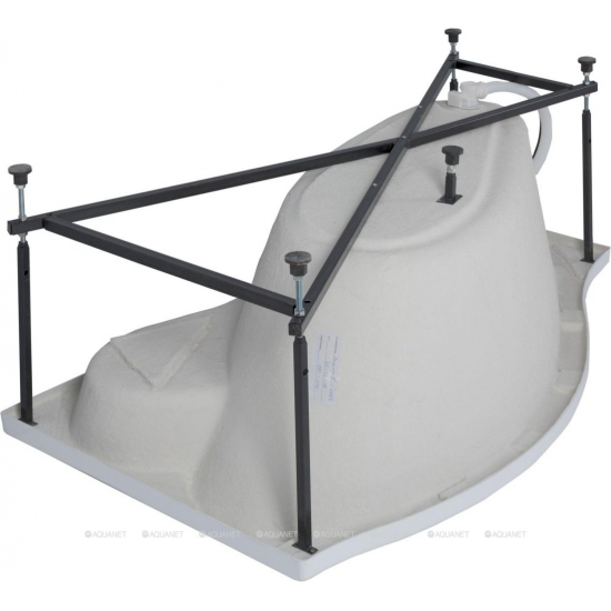 Акриловая ванна AQUANET Palma 00205537 R 170x100 см, угловая, с каркасом, асимметричная