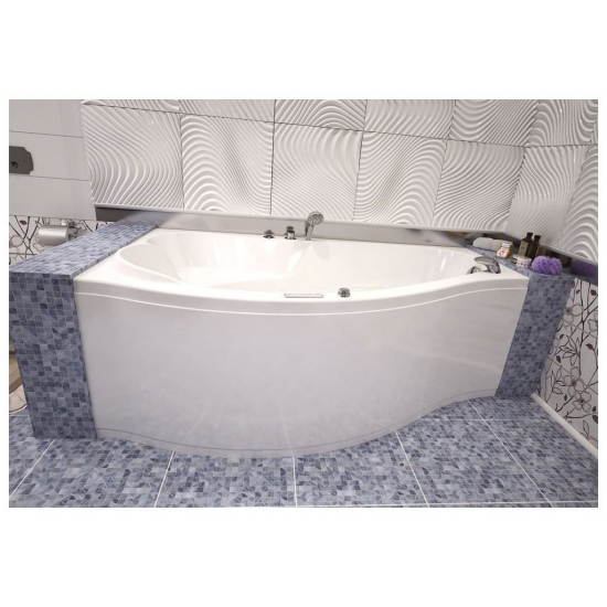 Акриловая ванна AQUANET Palma 00205737 L 170x100 см, угловая, с каркасом, асимметричная