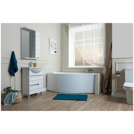 Акриловая ванна AQUANET Palma 00205737 L 170x100 см, угловая, с каркасом, асимметричная