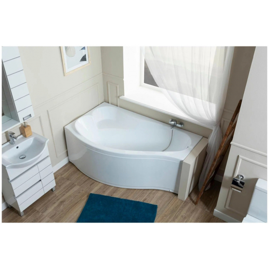 Акриловая ванна AQUANET Palma 00205737 L 170x100 см, угловая, с каркасом, асимметричная
