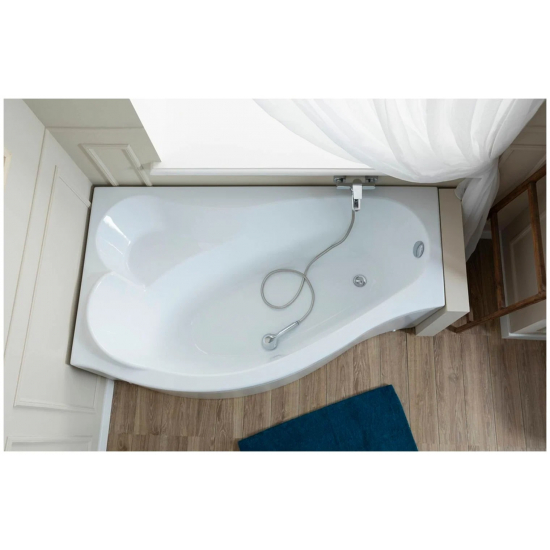 Акриловая ванна AQUANET Palma 00205737 L 170x100 см, угловая, с каркасом, асимметричная