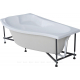 Акриловая ванна AQUANET Palma 00205737 L 170x100 см, угловая, с каркасом, асимметричная