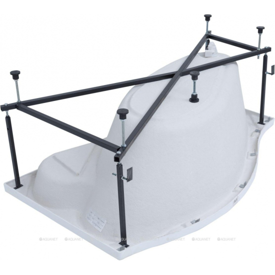 Акриловая ванна AQUANET Palma 00205737 L 170x100 см, угловая, с каркасом, асимметричная