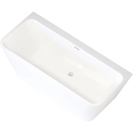 Акриловая ванна AQUANET Perfect 260050 170x75 см, отдельностоящая, с ножками, со сливом-переливом