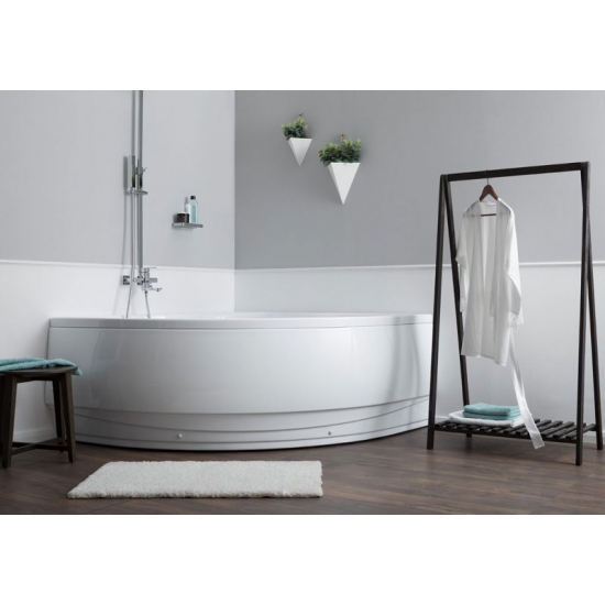Акриловая ванна AQUANET Santiago 00205545 160x160 см, угловая, с каркасом, четверть круга