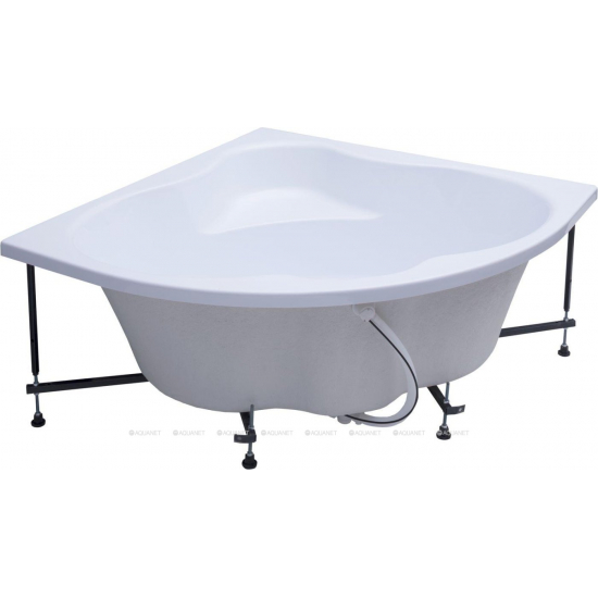 Акриловая ванна AQUANET Santiago 00205545 160x160 см, угловая, с каркасом, четверть круга