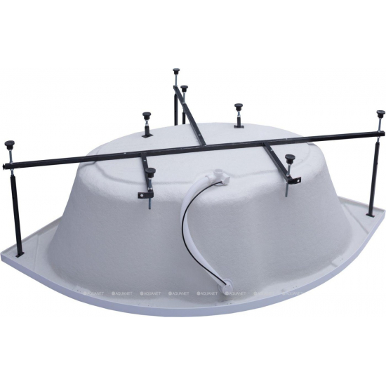 Акриловая ванна AQUANET Santiago 00205545 160x160 см, угловая, с каркасом, четверть круга