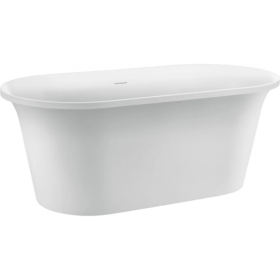 Акриловая ванна AQUANET Smart 260053 170x80 см, с ножками, со сливом-переливом, белая матовая