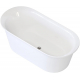 Акриловая ванна AQUANET Smart 260053 170x80 см, с ножками, со сливом-переливом, белая матовая