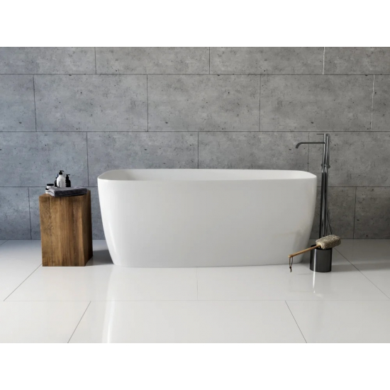 Акриловая ванна AQUANET Trend 260046 170x80 см, овальная, с ножками, со сливом-переливом