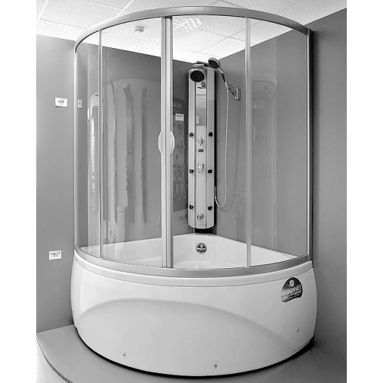 Акриловая ванна AQUANET Vitoria 00205371 135x135 см, угловая, с каркасом, четверть круга