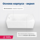 Акриловая ванна AQUANET West 00205564 160x70 см, с каркасом