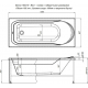 Акриловая ванна AQUANET West 00205564 160x70 см, с каркасом