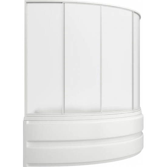 Акриловая ванна BAS Алегра L 150x90 см, угловая, с каркасом, асимметричная