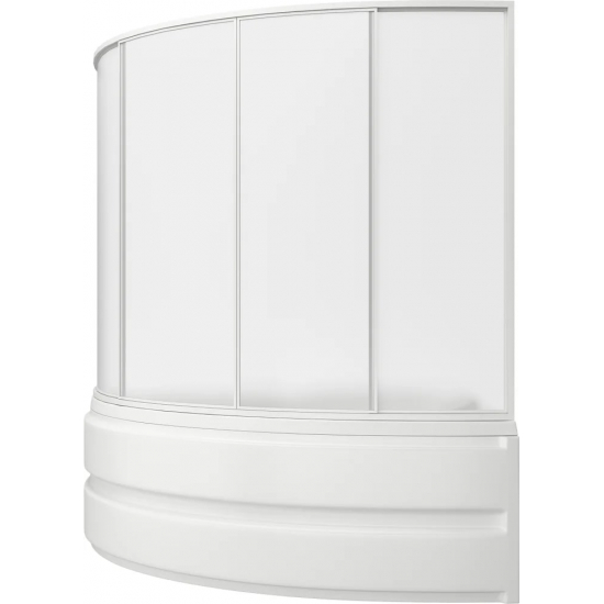 Акриловая ванна BAS Алегра R 150x90 см, угловая, с каркасом, асимметричная