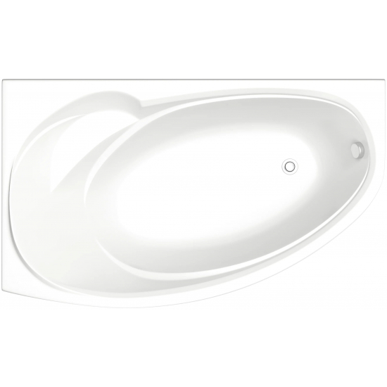 Акриловая ванна BAS Фэнтази 150х90 L левая с каркасом