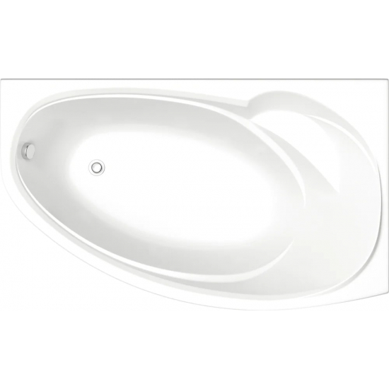 Акриловая ванна BAS Флорида R 160x100 см, угловая, с каркасом, асимметричная