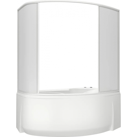 Акриловая ванна BAS Флорида R 160x100 см, угловая, с каркасом, асимметричная