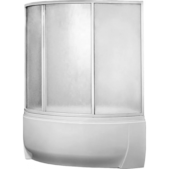 Акриловая ванна BAS Флорида R 160x100 см, угловая, с каркасом, асимметричная