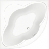 Акриловая ванна BAS Имейджен В 00056 140x140 см, угловая, с каркасом, четверть круга