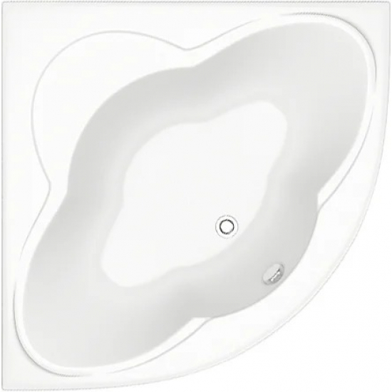 Акриловая ванна BAS Имейджен В 00056 140x140 см, угловая, с каркасом, четверть круга