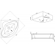 Акриловая ванна BAS Имейджен В 00056 140x140 см, угловая, с каркасом, четверть круга