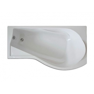 Акриловая ванна BAS Капри R 170x95 см, угловая, с каркасом, асимметричная