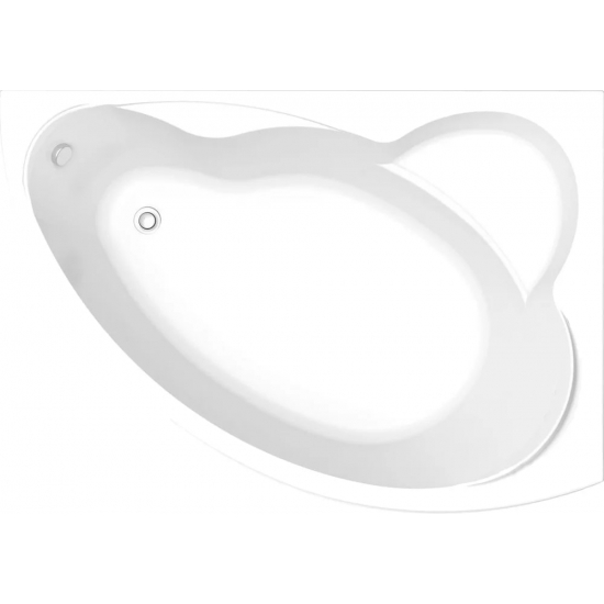 Акриловая ванна BAS Лагуна R 170x120 см, угловая, с каркасом, асимметричная