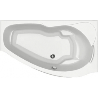 Акриловая ванна BAS Мартиника R 160x85 см, угловая, с каркасом, четверть круга