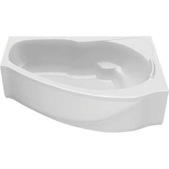 Акриловая ванна BAS Мартиника R 160x85 см, угловая, с каркасом, четверть круга