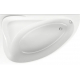 Акриловая ванна BAS Милан L 170x110 см, угловая, с каркасом, четверть круга