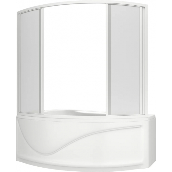 Акриловая ванна BAS Николь L 170x110 см, угловая, с каркасом, асимметричная