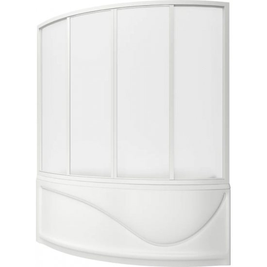 Акриловая ванна BAS Николь R 170x110 см, угловая, с каркасом, асимметричная