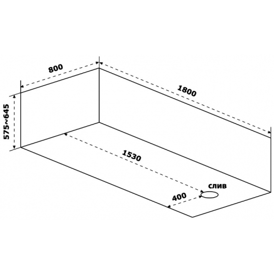 Акриловая ванна BAS Нирвана В 00114 180x80 см, с каркасом
