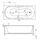 Акриловая ванна BAS Рио 160х70 на ножках